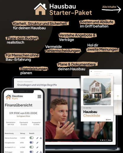 Das Hausbau Starter-Paket